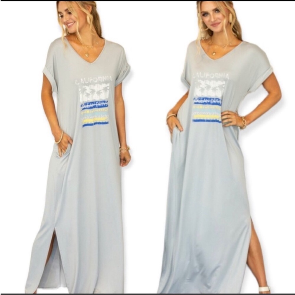 New NINEXIS Maxi Apres’ Sun Sleep Gown California New Size 3X - Picture 5 of 7